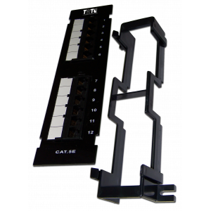 Патч-панель TWT настенная вертикальная, 12 портов, UTP, 5E